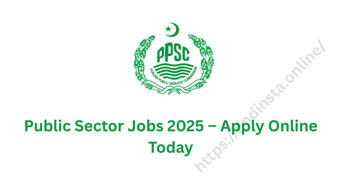 Public Sector Jobs 2025 – Apply Online Today